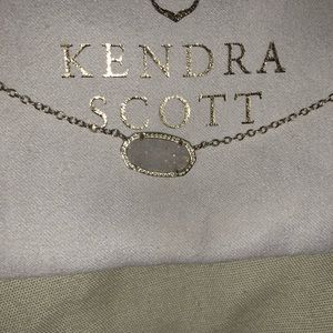 Kendra Scott White Druzy Necklace